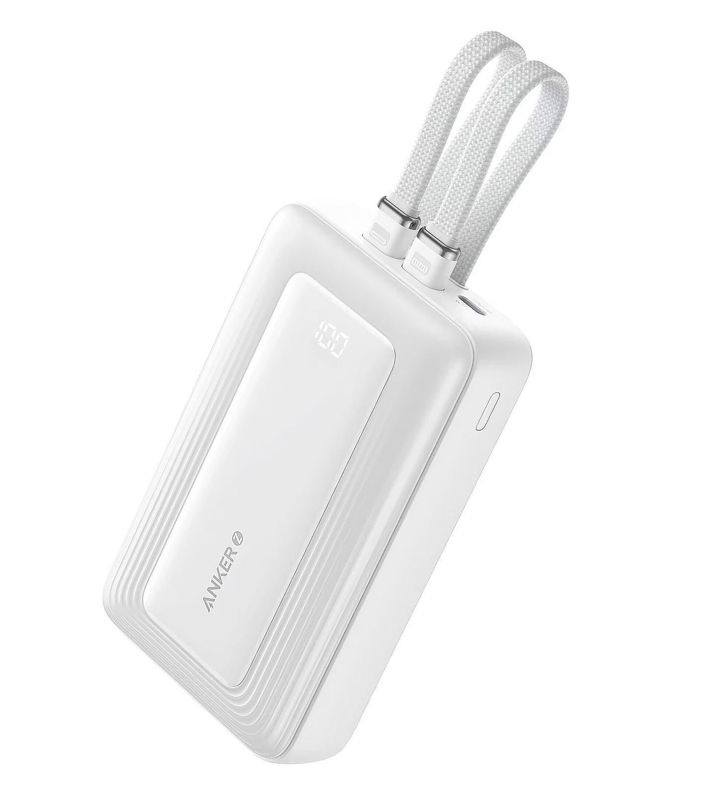 Externt batteri Anker PowerCore, 20000mAh, 30W, QC + PD, 1 x Lightning - 1 x USB-A - 2 x USB-C, Vit A1681H21