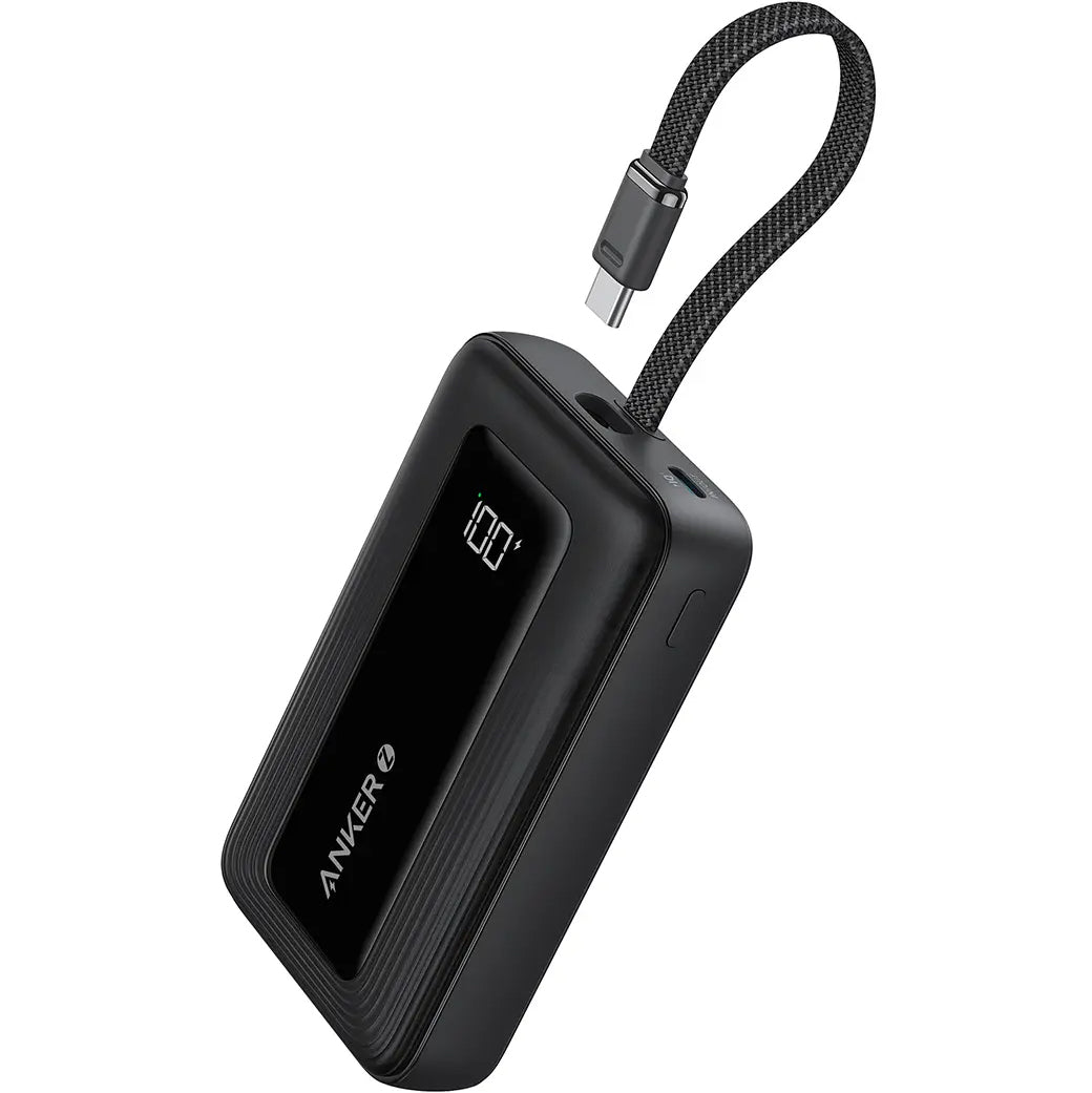 Anker Zolo External Battery, 10000mAh, 30W, QC + PD, 1 x USB-A - 2 x USB-C, Black A1688H11