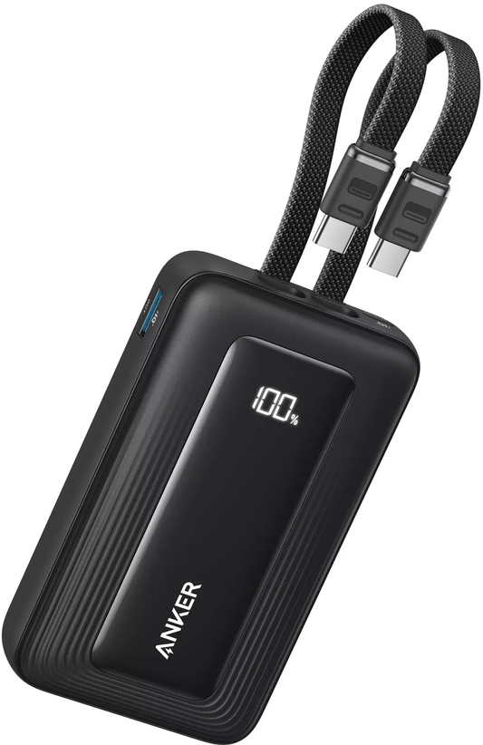 Externt batteri Anker Zolo, 20000mAh, 45W, QC + PD, 1 x USB-A - 3 x USB-C, Svart A1681H12