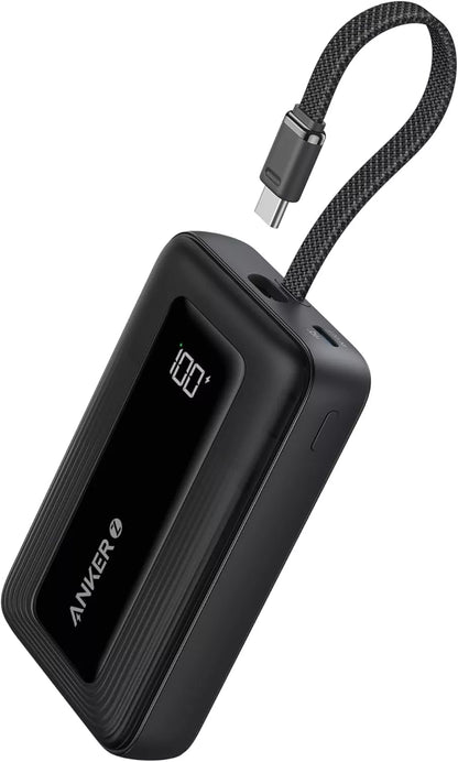 Externt batteri Anker Zolo, 20000mAh, 30W, QC + PD, 1 x USB-A - 2 x USB-C, Svart, Återsigillad A1689H11