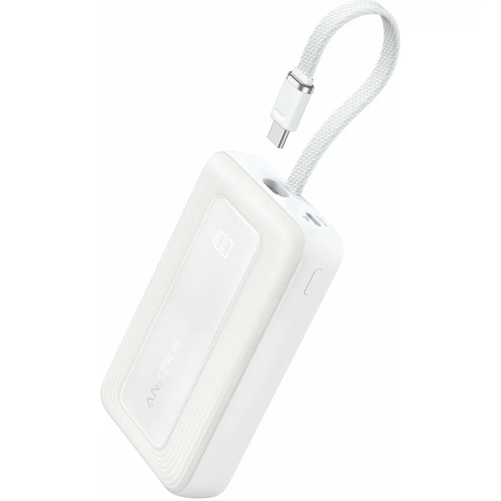Anker Zolo Extern Batteri, 20000mAh, 30W, QC + PD, 1 x USB-A - 2 x USB-C, Vit A1689H21