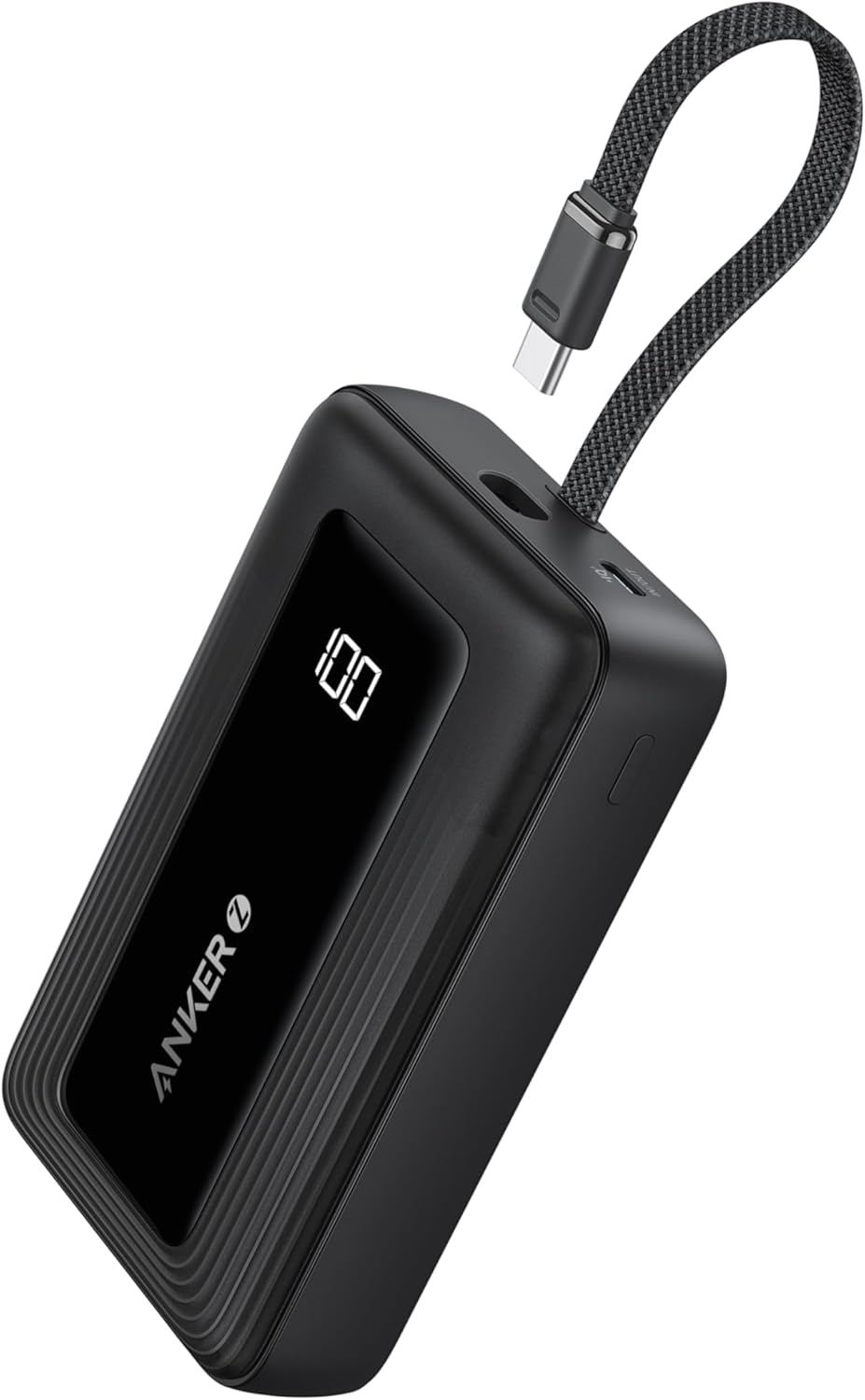 Extern batteri Anker Zolo, 20000mAh, 30W, QC + PD, 1 x USB-A - 2 x USB-C, Svart A1689011