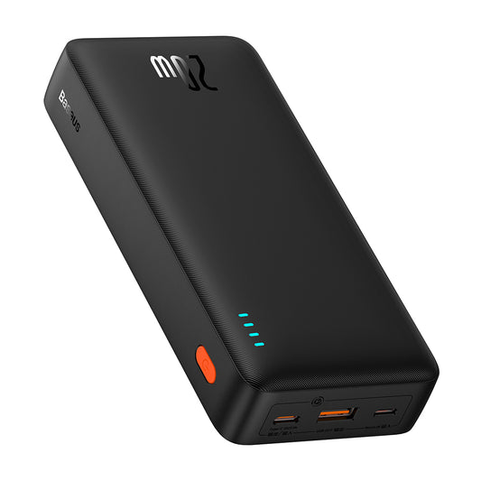 Extern batteri Baseus Airpow, 20000mAh, 20W, QC + PD, 1 x USB-A - 1 x USB-C, Svart P10022804113-00