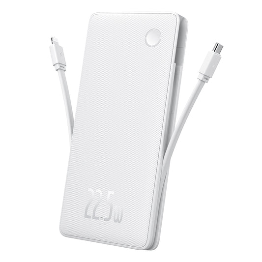 Extern batteri Baseus Airpow Lite, 10000mAh, 22.5W, QC + PD, 1 x Lightning - 1 x USB-A - 2 x USB-C, Vit P10067501213-00