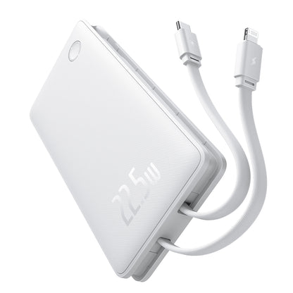 Extern batteri Baseus Airpow Lite, 10000mAh, 22.5W, QC + PD, 1 x Lightning - 1 x USB-A - 2 x USB-C, Vit P10067501213-00