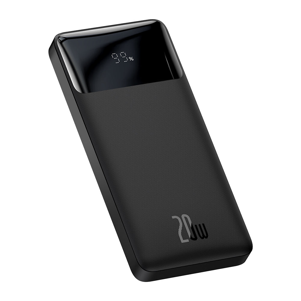 Extern batteri Baseus Bipow, 10000mAh, 20W, QC + PD, 1 x USB-C - 2 x USB-A, Svart PPBD050301