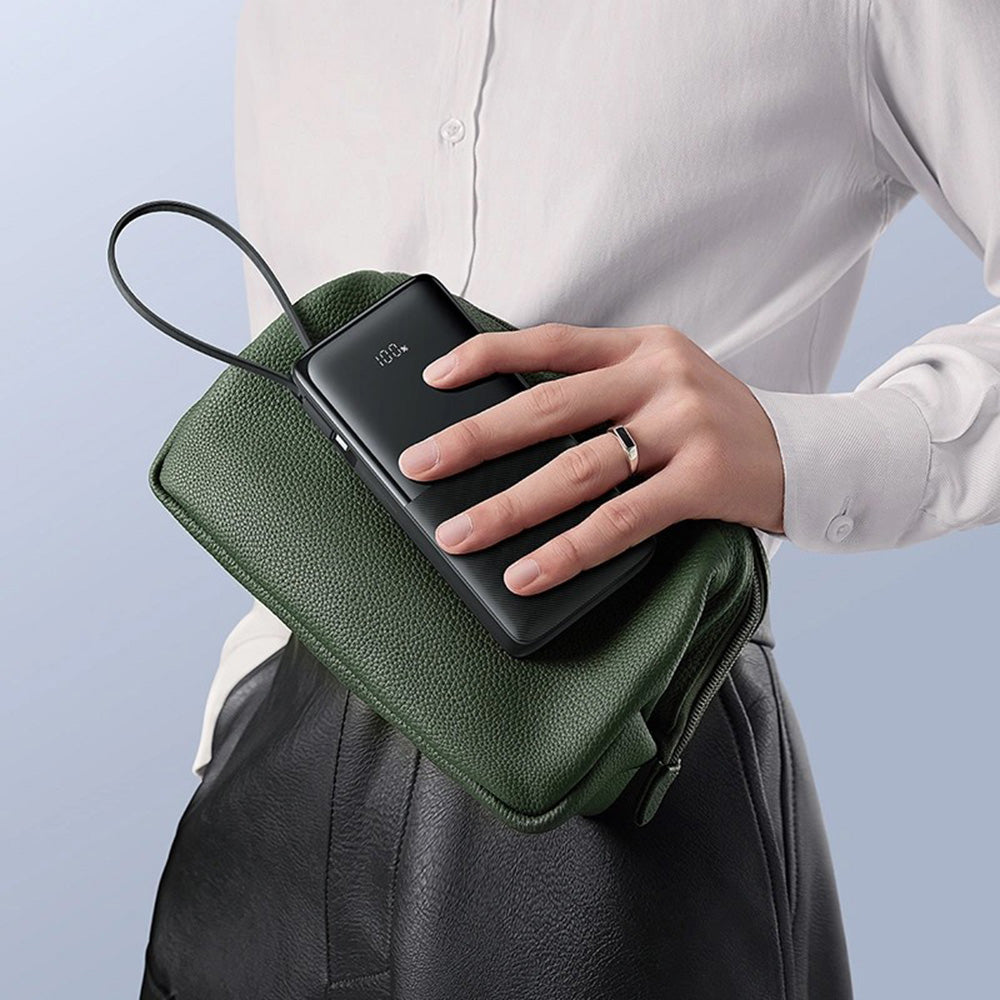 Extern batteri Baseus Bipow 2, 20000mAh, 20W, QC + PD, 1 x USB-A - 2 x USB-C, Svart P10077101113-01