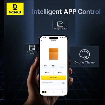 Extern batteri Baseus Blade 2, 12000mAh, 65W, PD, 2 x USB-C, Orange P10063801733-00