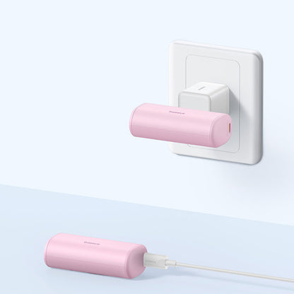 Extern batteri Baseus Compact, 5000mAh, 20W, PD, 2 x USB-C, Rosa P10068306413-00