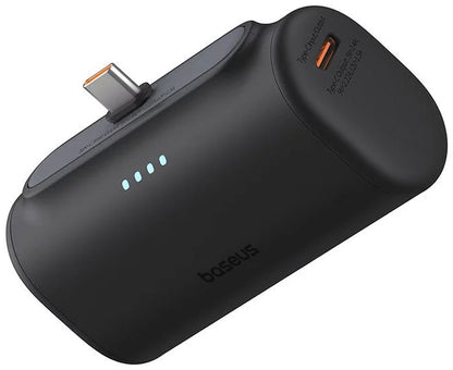 Baseus Compact External Battery, 5000mAh, 20W, PD, 2 x USB-C, Black P10068306113-00