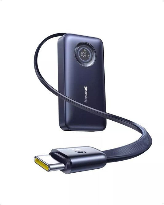 Extern batteri Baseus EnerCore CR11, 10000mAh, 45W, PD, 2 x USB-C, Svart E0027G01