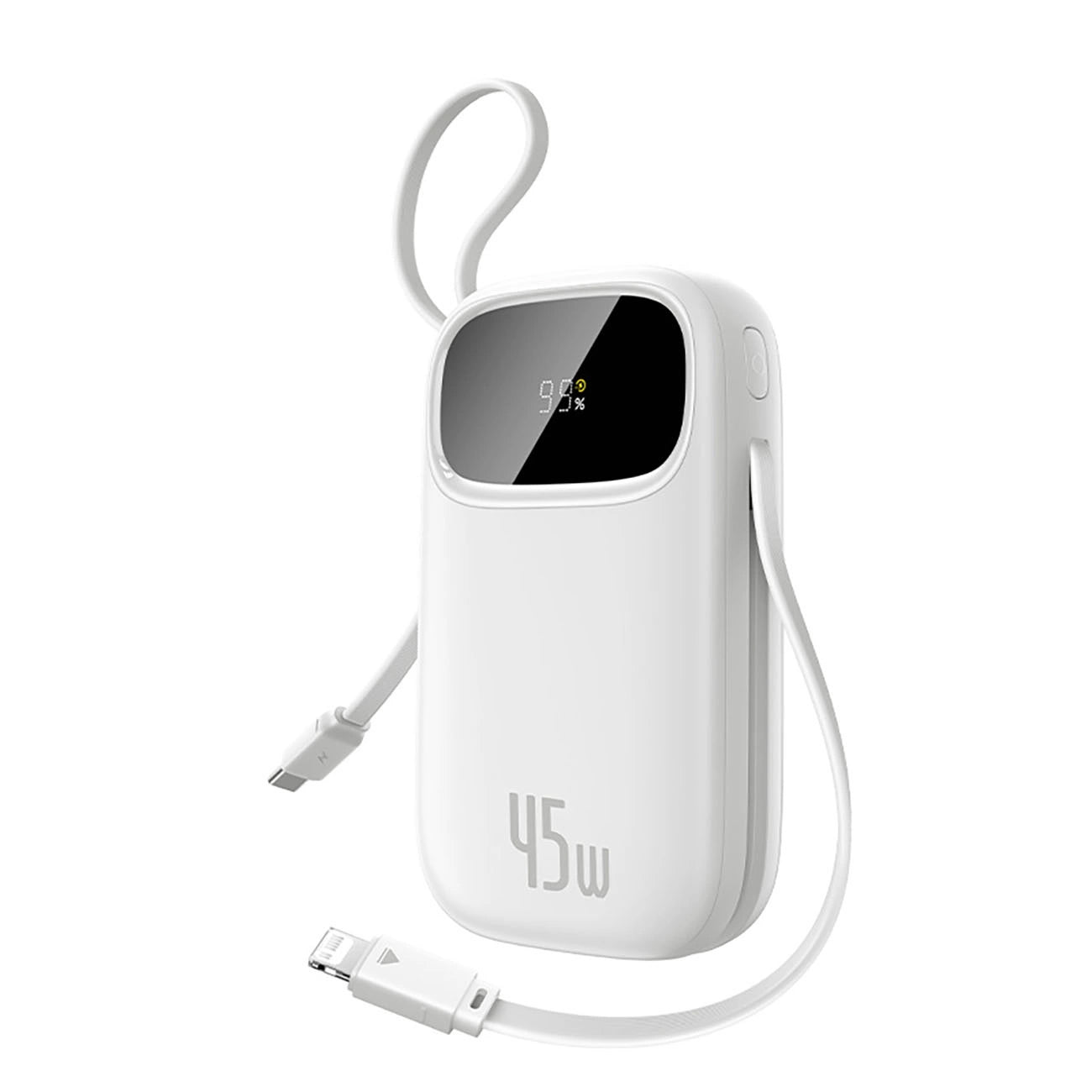 Extern batteri Baseus EnerFill FC31, 20000mAh, 45W, QC + PD, 1 x Lightning - 1 x USB-A - 2 x USB-C, Vit E0028D01