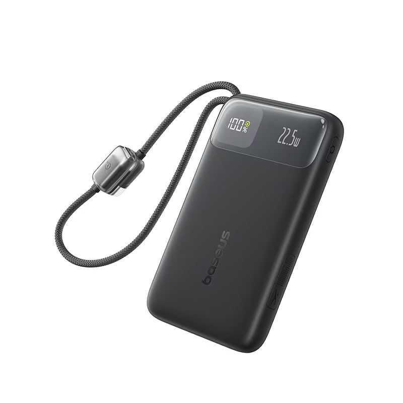 Externt Batteri Baseus EnerFill FC11, 20000mAh, 22.5W, QC + PD, 1 x Lightning - 1 x USB-A - 2 x USB-C, Svart E0027S04