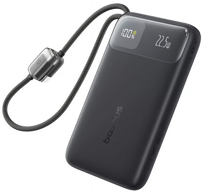 Externt Batteri Baseus EnerFill FC11, 10000mAh, 22.5W, QC + PD, 1 x Lightning - 1 x USB-A - 2 x USB-C, Svart E0027R04