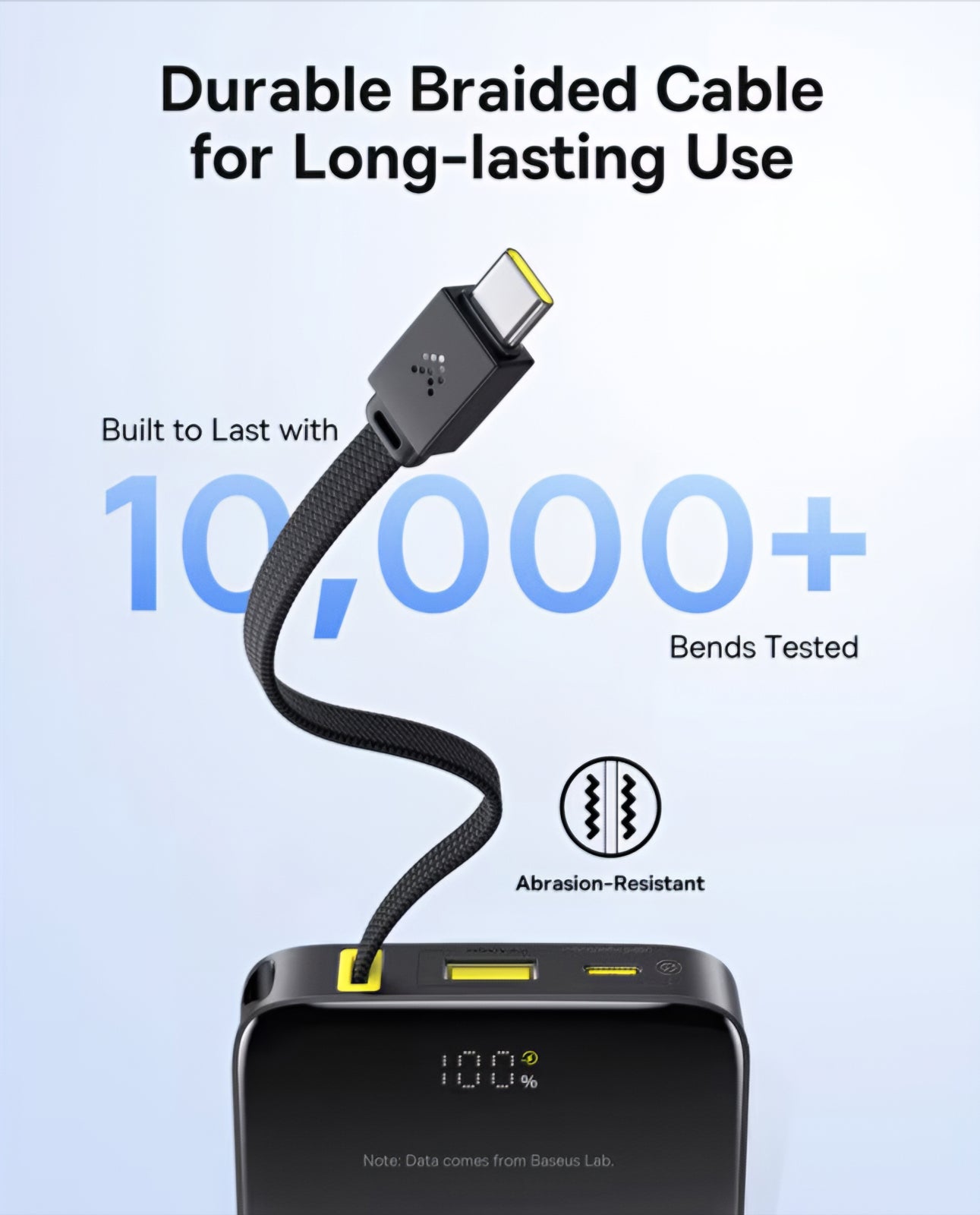 Extern batteri Baseus EnerFill Bipow2 Pro, 10000mAh, 22.5W, QC + PD, 1 x USB-A - 2 x USB-C, Svart E0027600
