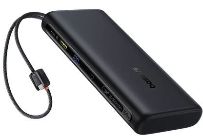 Extern batteri Baseus EnerFill FC41, 20000mAh, 100W, QC + PD, 1 x USB-A - 3 x USB-C, Svart E0028N03