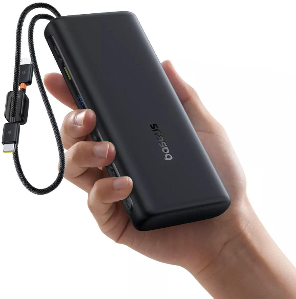 Extern batteri Baseus EnerFill FC41, 20000mAh, 100W, QC + PD, 1 x USB-A - 3 x USB-C, Svart E0028N03