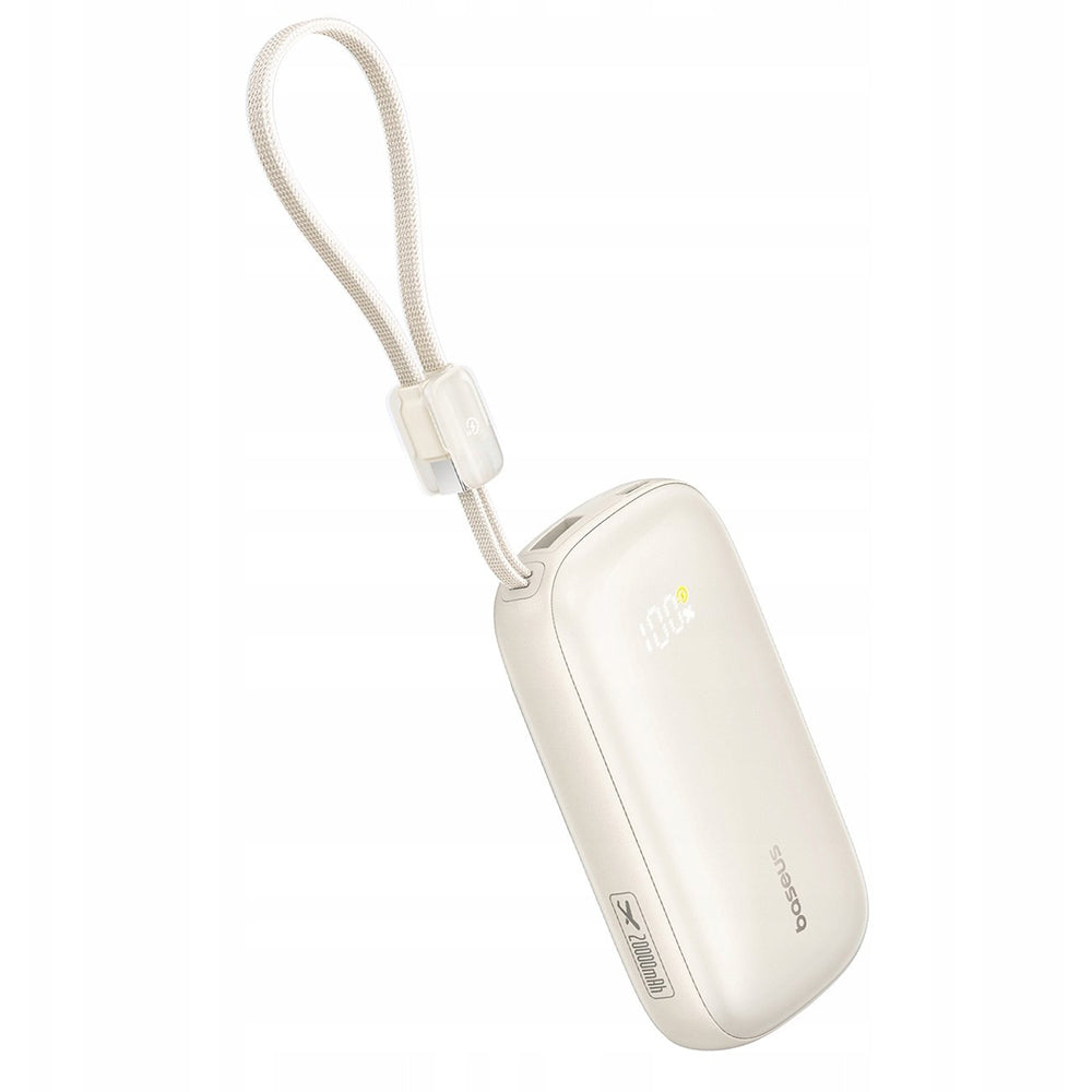Extern batteri Baseus EnerFill FC21 Qpow 3 Ultra, 10000mAh, 22.5W, QC + PD, 1 x USB-A - 1 x USB-C, Beige E0027L01