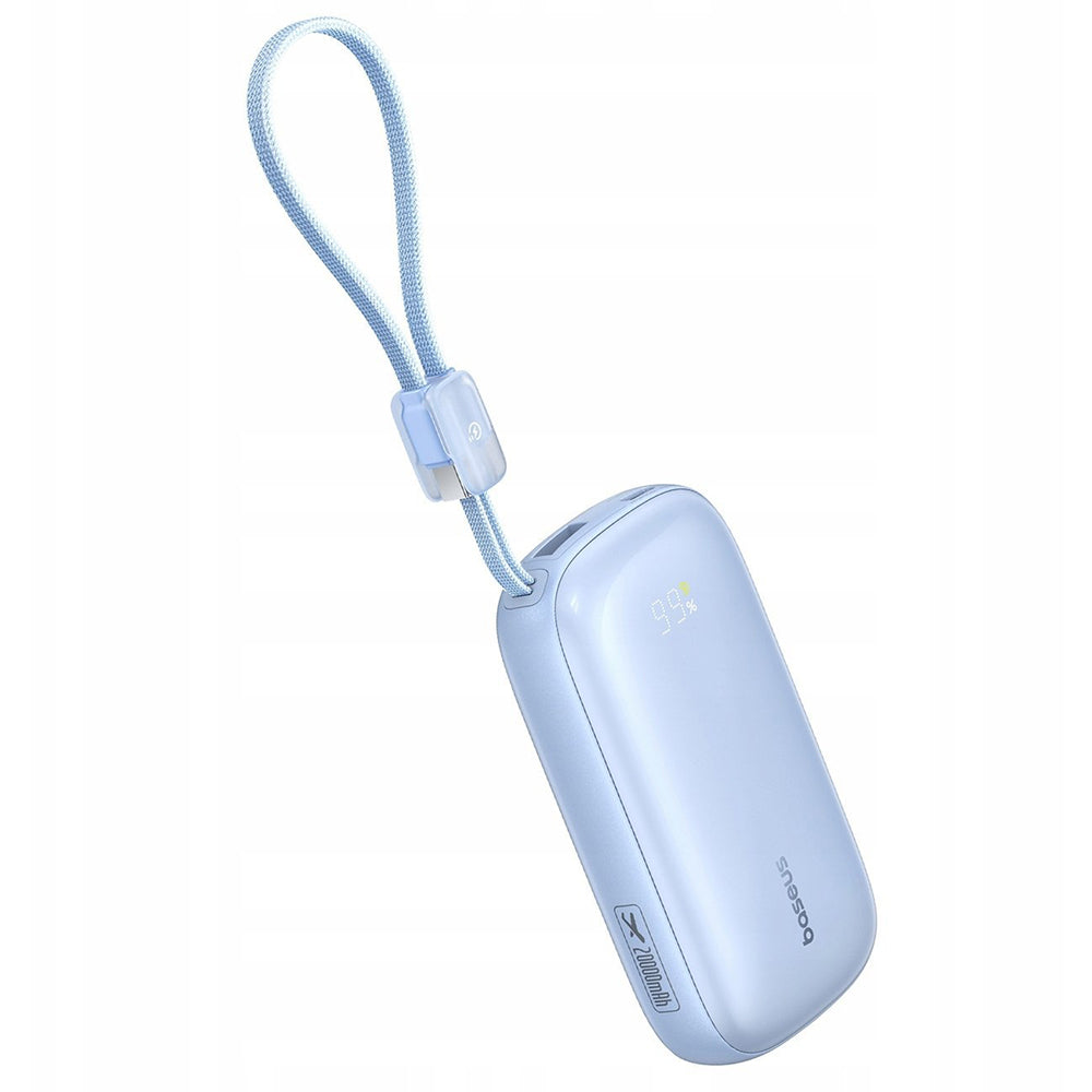 Extern batteri Baseus EnerFill FC21 Qpow 3 Ultra, 10000mAh, 45W, QC + PD, 1 x USB-A - 1 x USB-C, Blå E0027Q03