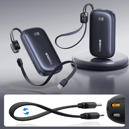 Extern batteri Baseus EnerFill FC21 Qpow 3 Ultra, 10000mAh, 45W, QC + PD, 1 x USB-A - 1 x USB-C, Svart E0027Q00