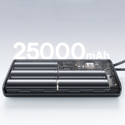Externt Batteri Baseus EnerFill FC41, 25000mAh, 145W, QC + PD, 1 x USB-A - 3 x USB-C, Svart E0028H03