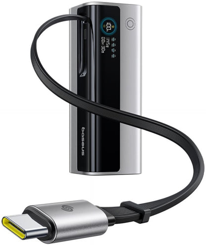 Externt Batteri Baseus EnerGeek GR11, 20000mAh, 145W, QC + PD, 1 x USB-A - 3 x USB-C, Silver E0027B02