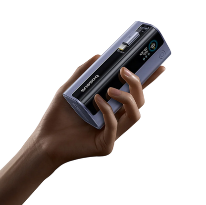 Extern batteri Baseus EnerGeek GR11, 10000mAh, 100W, QC + PD, 1 x USB-A - 2 x USB-C, Grå E0027A01