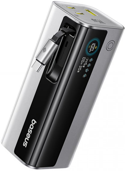Externt Batteri Baseus EnerGeek GR11, 20000mAh, 145W, QC + PD, 1 x USB-A - 3 x USB-C, Silver E0027B02