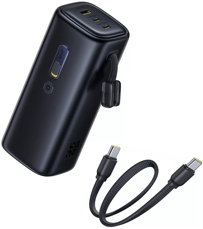 Extern batteri Baseus EnerGeek GX11, 20000mAh, 67W, QC + PD, 1 x USB-A - 2 x USB-C, Svart E0025701