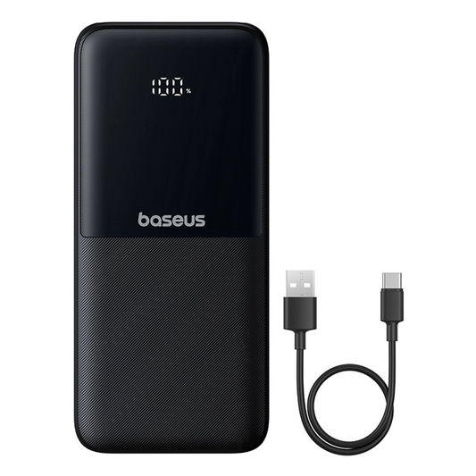 Extern batteri Baseus Lipow, 10000mAh, 22.5W, QC + PD, 1 x Lightning - 1 x USB-A - 2 x USB-C, Svart P10079101123-00
