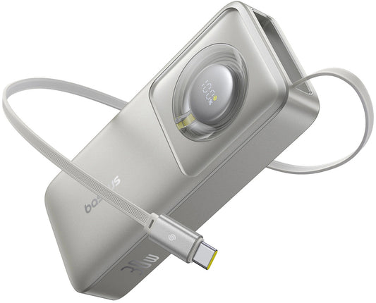 Baseus OS Free2Pull External Battery, 10000mAh, 30W, PD, 2 x USB-C, Gray P10073701843-00