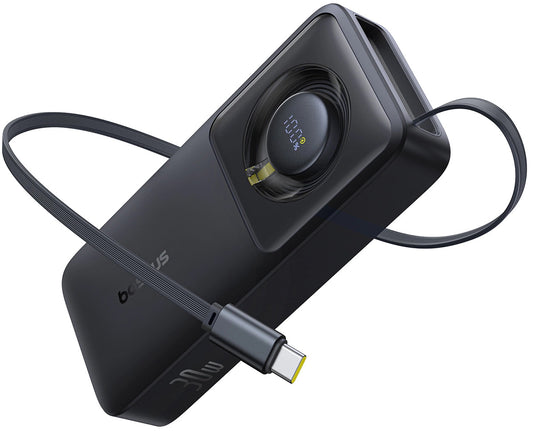 Baseus OS Free2Pull External Battery, 10000mAh, 30W, PD, 2 x USB-C, Black P10073701123-00