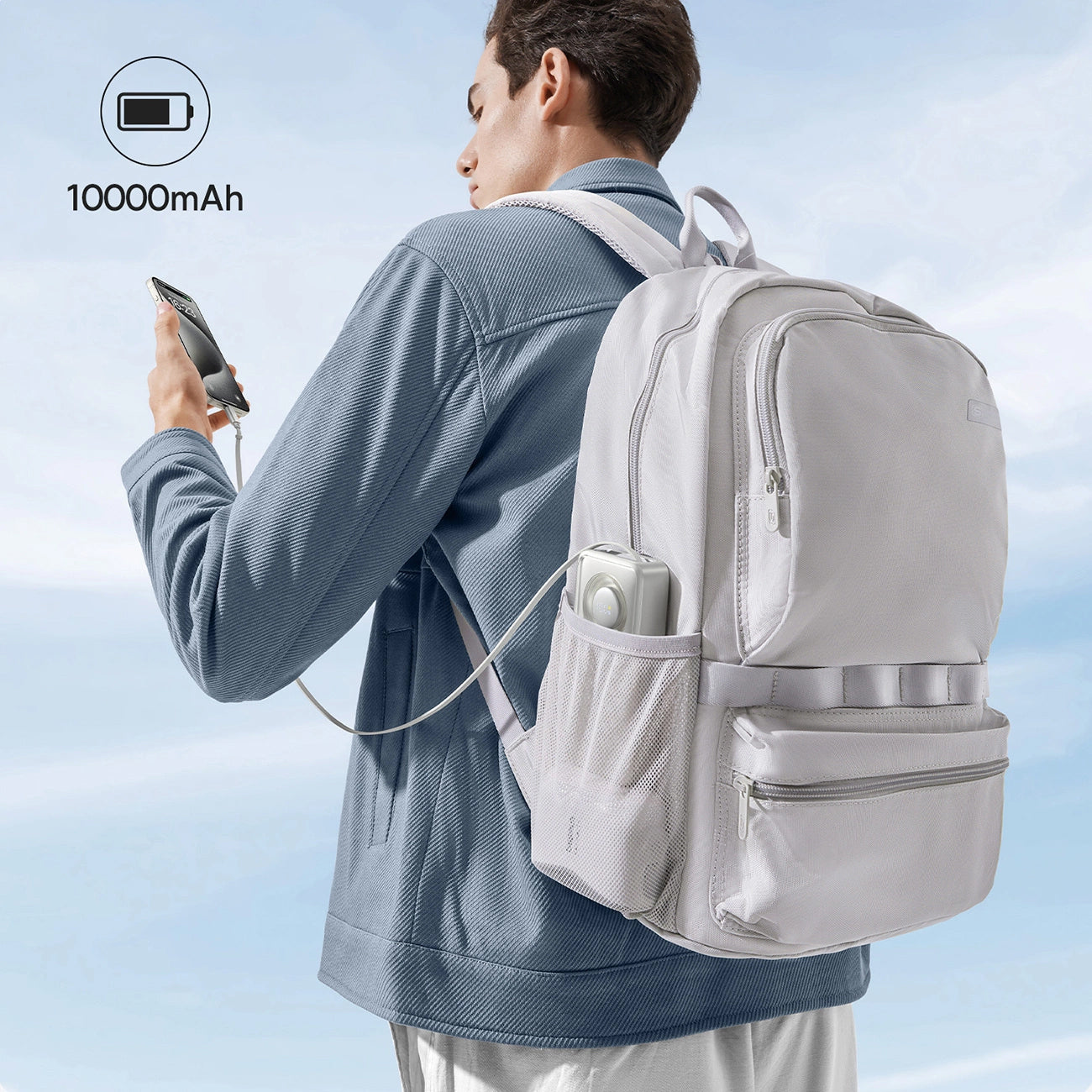 Baseus OS Free2Pull External Battery, 10000mAh, 30W, PD, 2 x USB-C, Gray P10073701843-00
