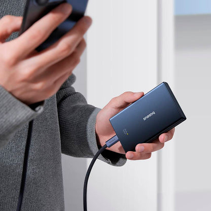 Extern batteri Baseus PicoGo, 10000mAh, 20W, QC + PD, 1 x USB-A - 2 x USB-C, Svart P10076801123-00