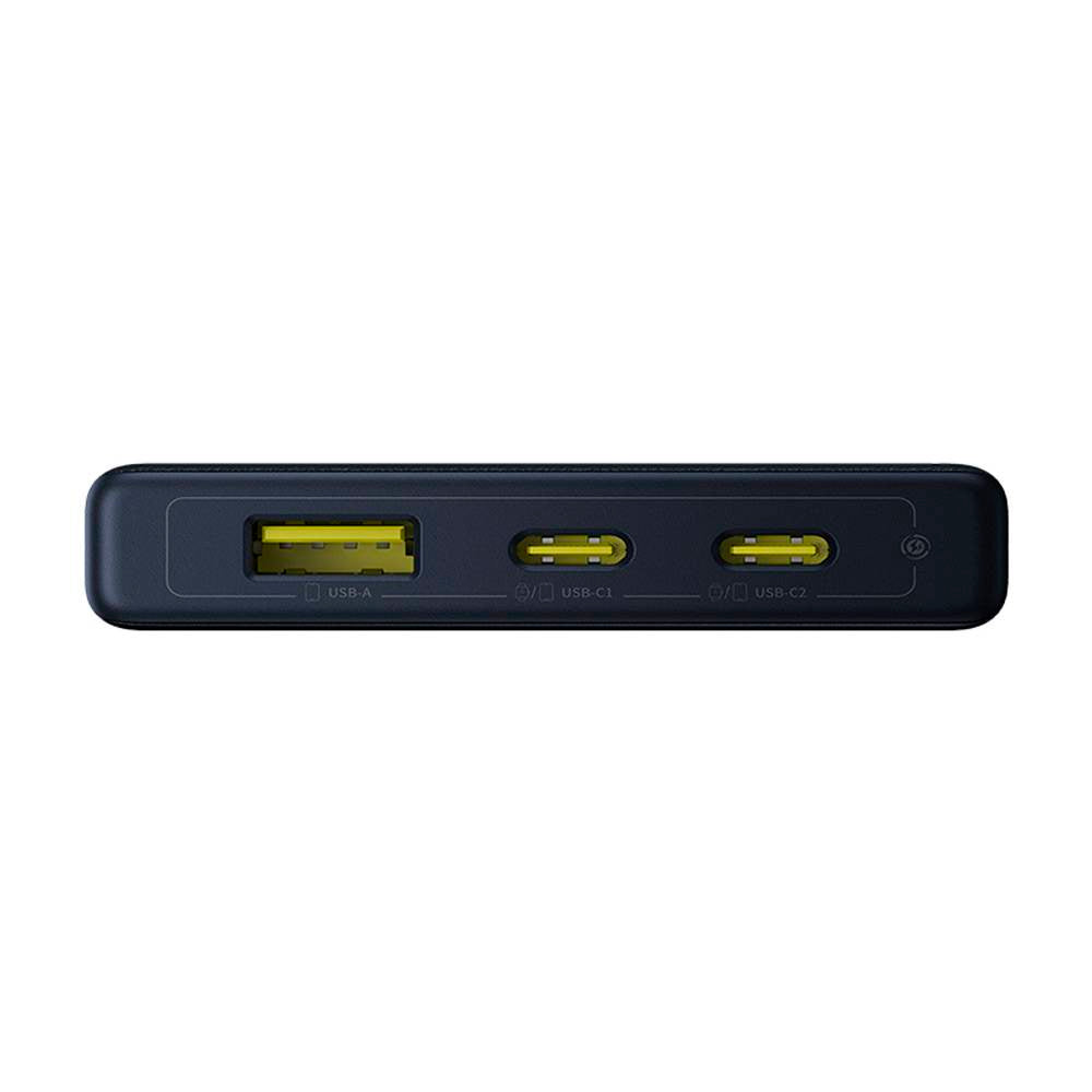 Extern batteri Baseus PicoGo, 10000mAh, 20W, QC + PD, 1 x USB-A - 2 x USB-C, Svart P10076801123-00