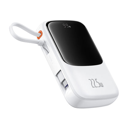 Extern batteri Baseus Qpow Pro+, 10000mAh, 22.5W, QC + PD, 1 x USB-A - 2 x USB-C, Vit P10067101213-00