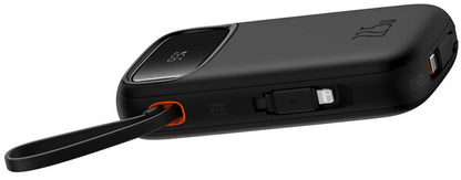 Baseus Qpow2 External Battery, 10000mAh, 22.5W, QC + PD, 1 x Lightning - 1 x USB-A - 2 x USB-C, Black P10055003113-00