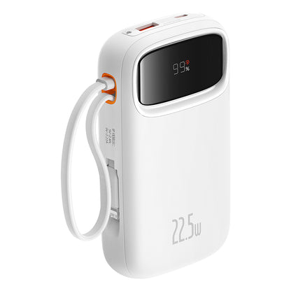 Extern batteri Baseus Qpow2, 20000mAh, 22.5W, QC + PD, 1 x Lightning - 1 x USB-A - 2 x USB-C, Vit P10055002223-00