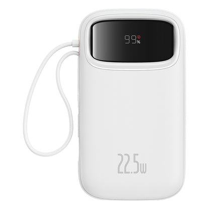 Extern batteri Baseus Qpow2, 20000mAh, 22.5W, QC + PD, 1 x Lightning - 1 x USB-A - 2 x USB-C, Vit P10055002223-00
