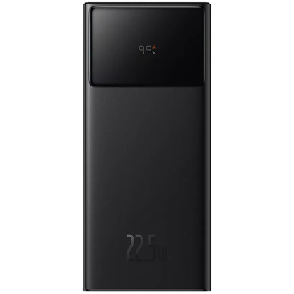 Baseus Star Lord External Battery, 30000mAh, 22.5W, QC + PD, 1 x USB-C - 2 x USB-A, Black PPXJ080101