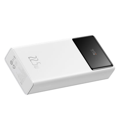 Extern batteri Baseus Star Lord, 20000mAh, 22.5W, QC + PD, 1 x USB-C - 2 x USB-A, Vit PPXJ080002