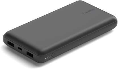 Belkin BoostCharge Pro Extern Batteri, 20000mAh, 15W, 1 x USB-C - 2 x USB-A, Svart BPB012btBK