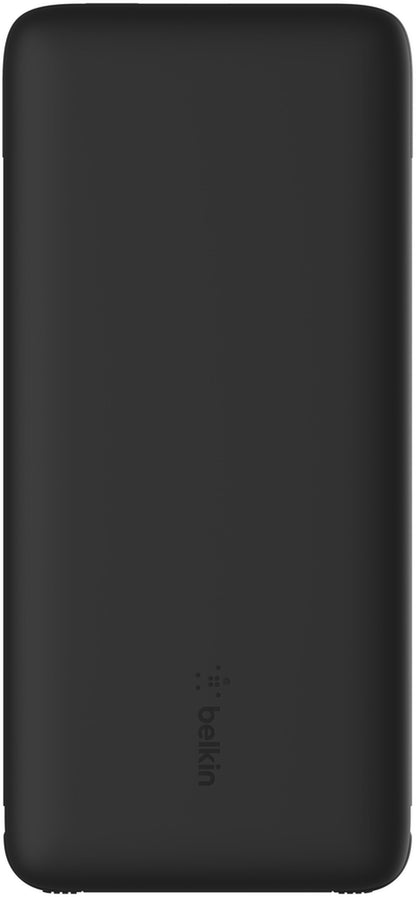 Belkin BoostCharge Plus Extern Batteri, 10000mAh, 23W, QC + PD, 1 x Lightning - 2 x USB-C, Svart BPB006btBLK
