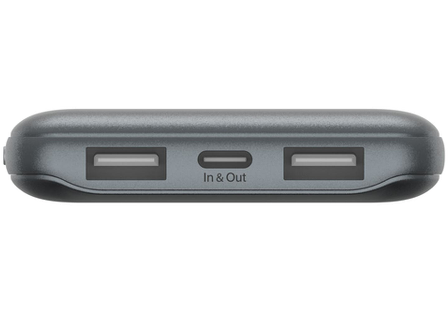 Belkin BoostCharge Extern Batteri, 10000mAh, 15W, 1 x USB-C - 2 x USB-A, Grå BPB011btGY