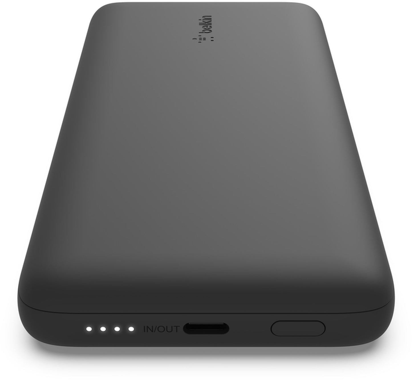 Belkin BoostCharge Plus Extern Batteri, 10000mAh, 23W, QC + PD, 1 x Lightning - 2 x USB-C, Svart BPB006btBLK
