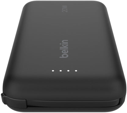 Belkin BoostCharge Extern Batteri, 10000mAh, 20W, PD, 2 x USB-C, Svart BPB021hqBK