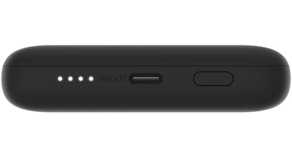Belkin BoostCharge Plus Extern Batteri, 10000mAh, 23W, QC + PD, 1 x Lightning - 2 x USB-C, Svart BPB006btBLK