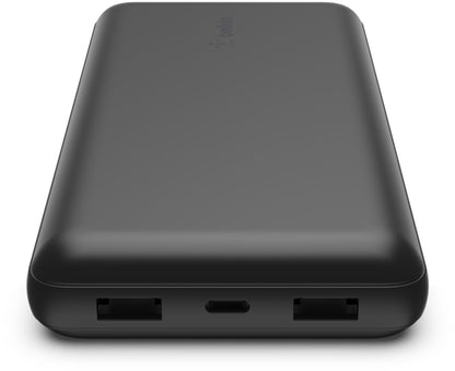 Belkin BoostCharge Pro Extern Batteri, 20000mAh, 15W, 1 x USB-C - 2 x USB-A, Svart BPB012btBK