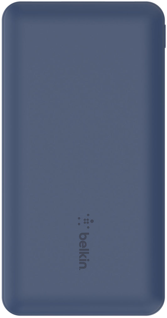 Belkin BoostCharge Extern Batteri, 10000mAh, 15W, 1 x USB-C - 2 x USB-A, Marinblå BPB011btBL