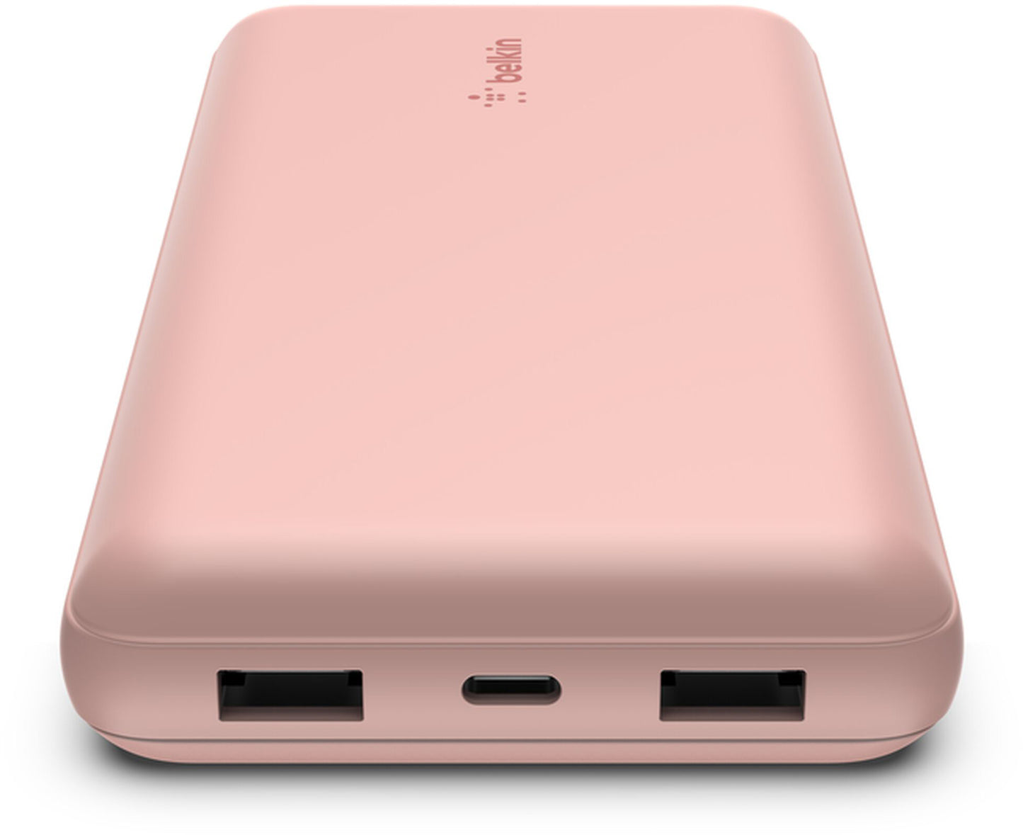 Belkin BoostCharge Extern Batteri, 20000mAh, 15W, 1 x USB-C - 2 x USB-A, Rosa Guld BPB012btRG